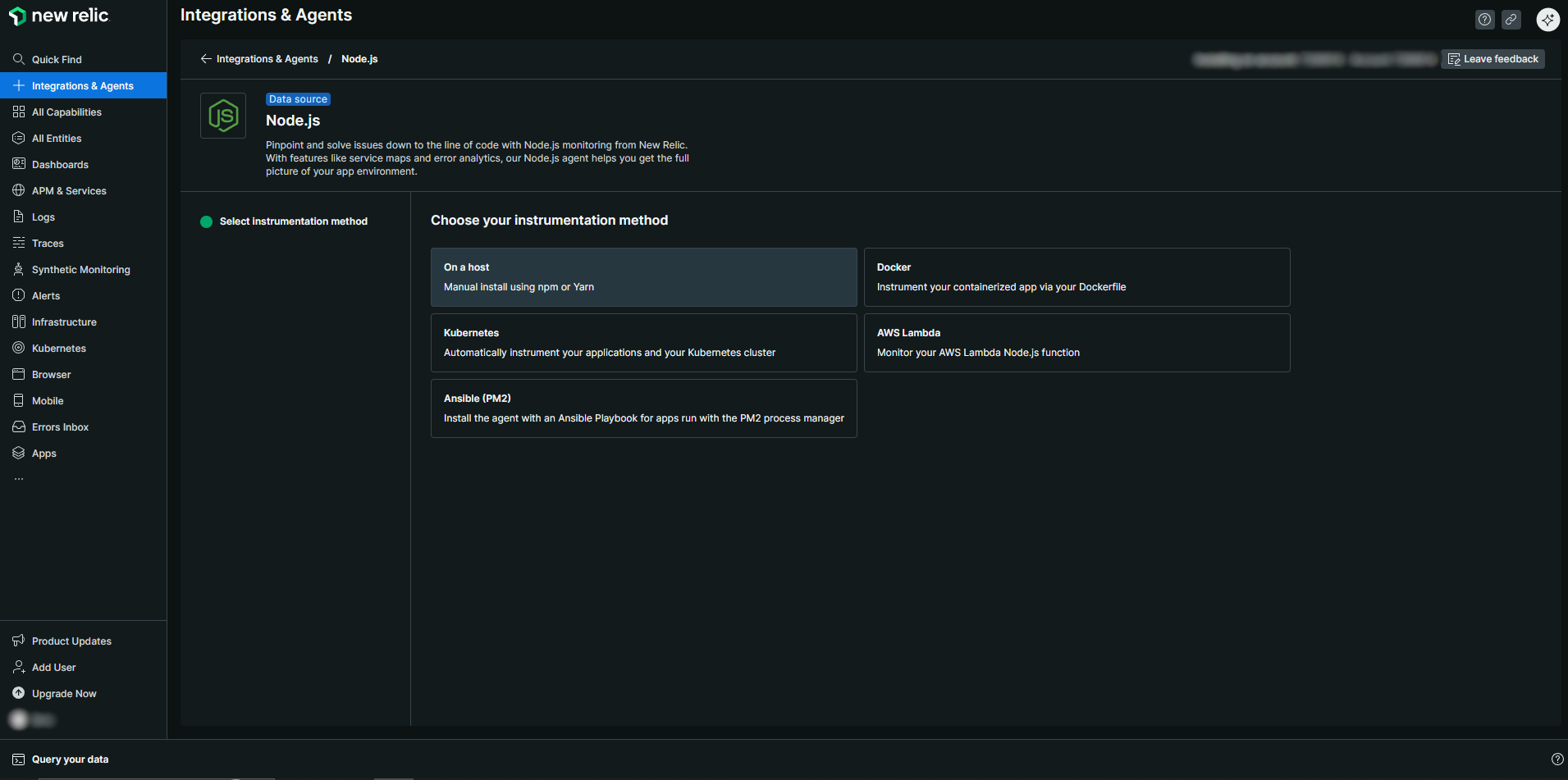 select-instrumentation-method